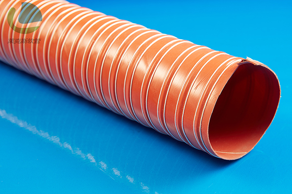 红色耐高温矽胶风管